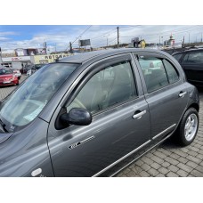 Дефлектори вікон (вітровики) Nissan Micra (K12) 2003-2010 HIC