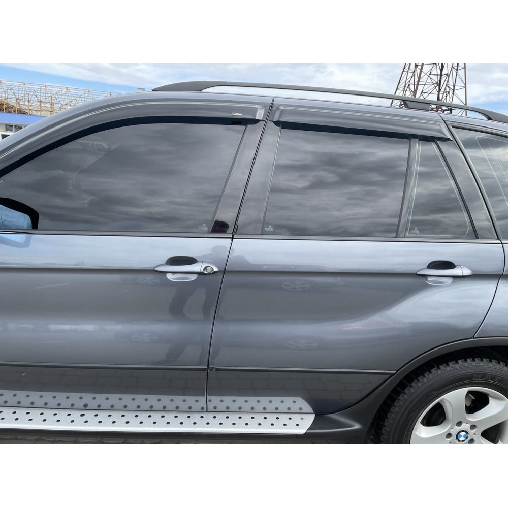 Дефлекторы окон (ветровики) BMW X5 E53 2000-2007 HIC