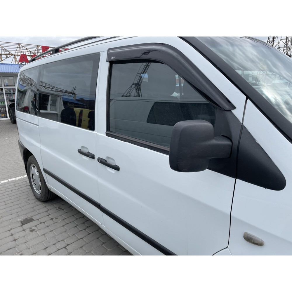 Дефлектори вікон (вітровики) Mercedes Vito W-638 1995-2003 (на скотче) HIC