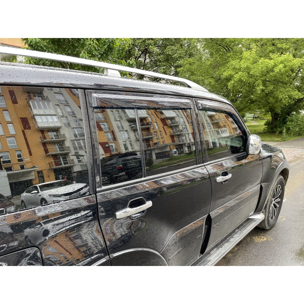 Дефлекторы окон (ветровики) Mitsubishi Pajero III/IV 2000-2006; 2006+ HIC