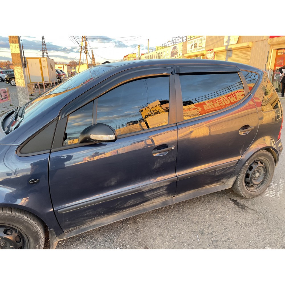 Дефлектори вікон (вітровики) Mercedes A-class W-168 1997-2004 short HIC