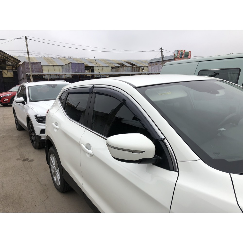 Дефлектори вікон (вітровики) Nissan Qashqai III 2014+ HIC
