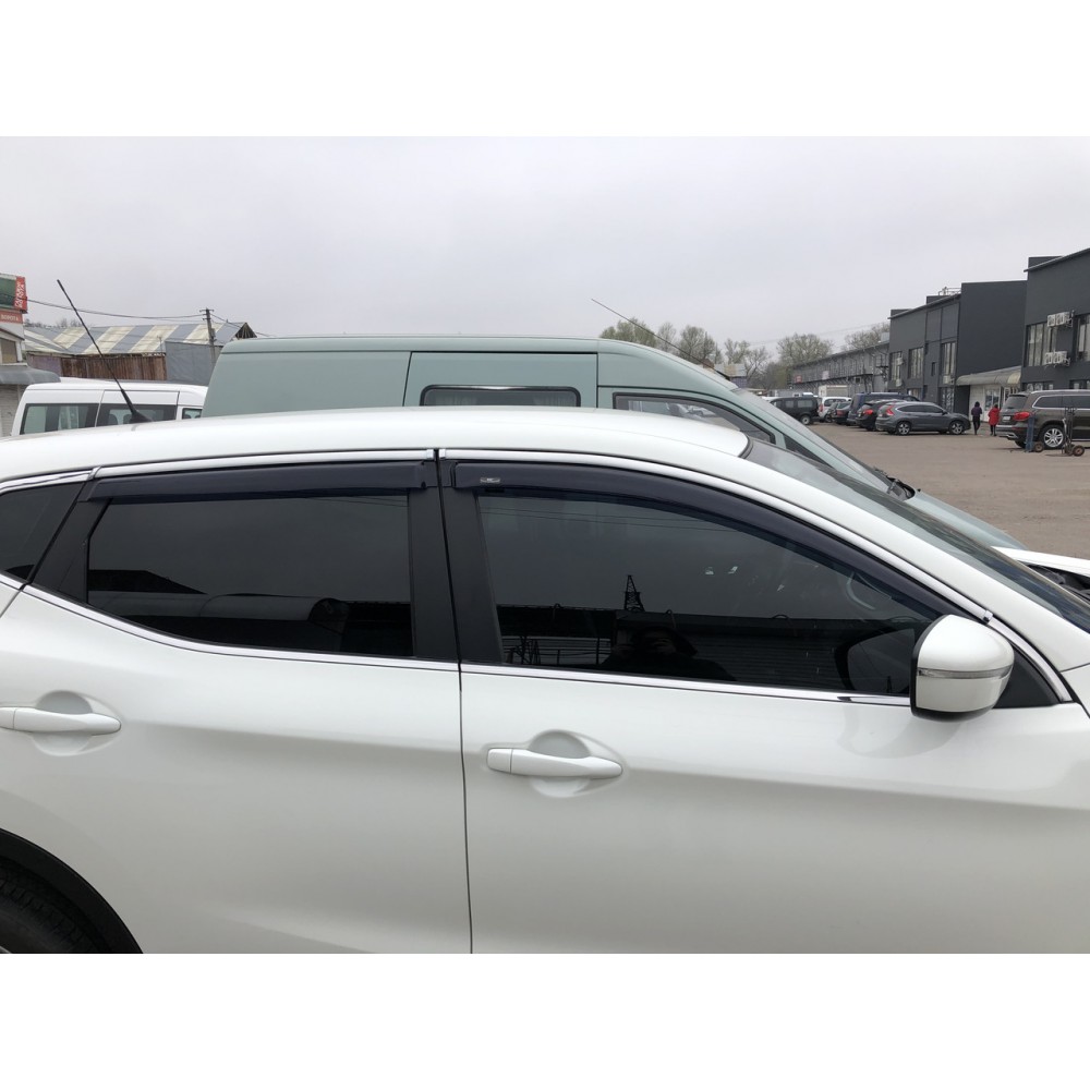Дефлектори вікон (вітровики) Nissan Qashqai III 2014+ HIC