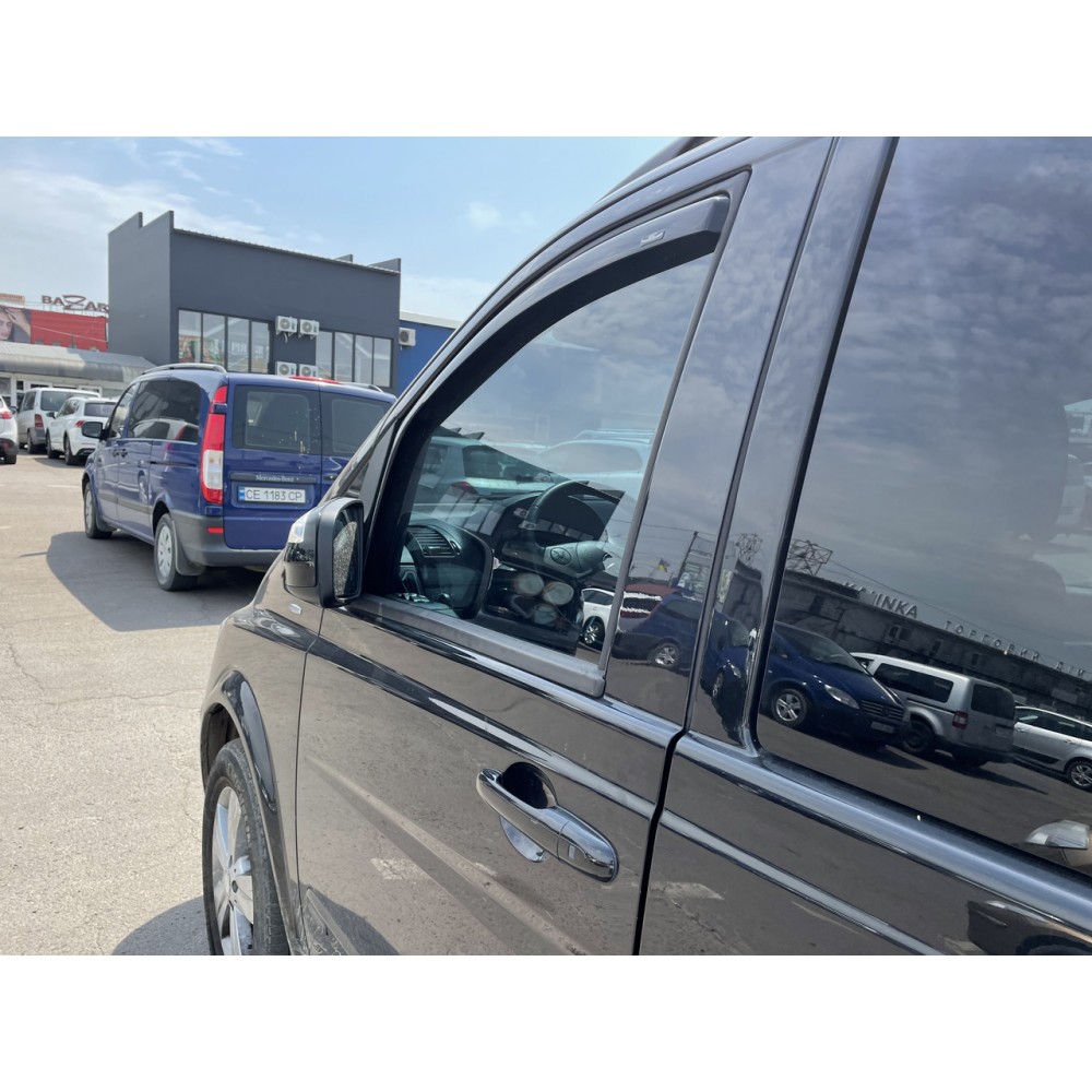Дефлектори вікон (вітровики) Mercedes Vito W-639 Viano 2003-2015 вставні HIC