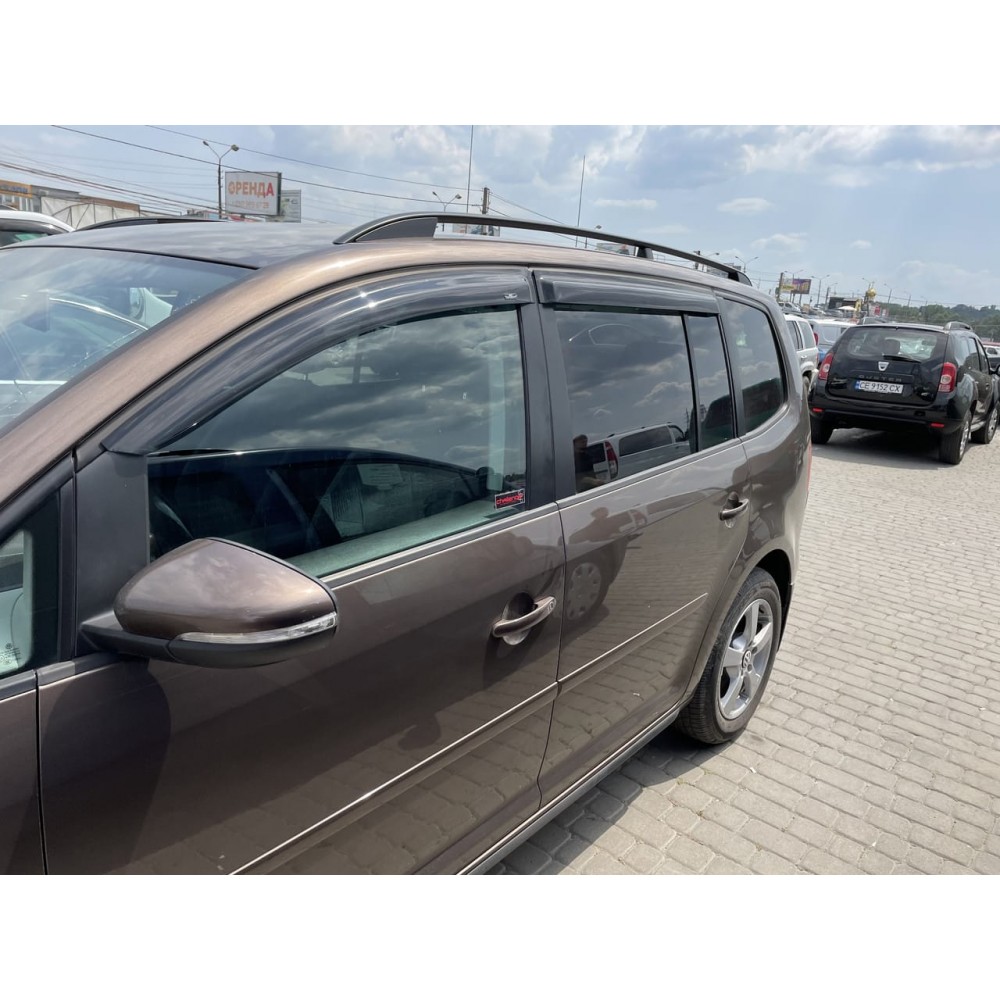 Дефлекторы окон (ветровики) Volkswagen Touran 2003-2015 (HIC) (довгі задні) HIC