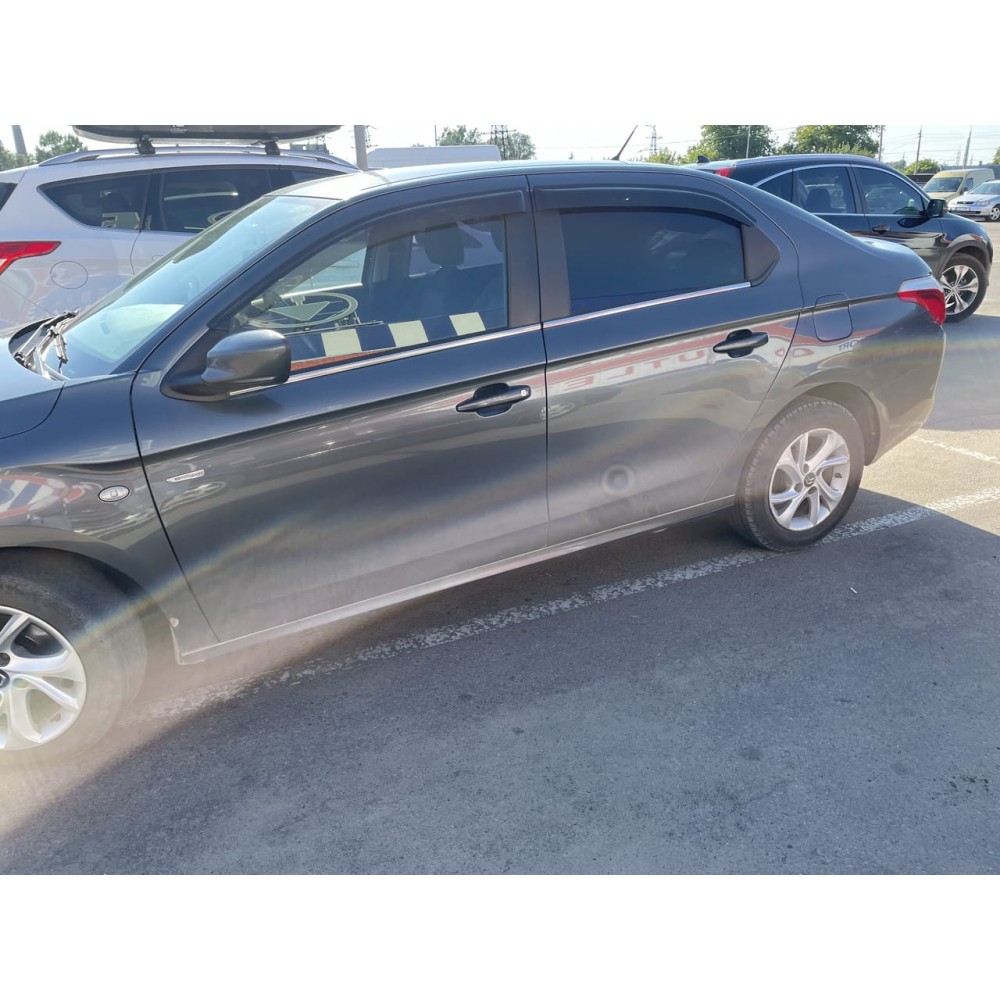 Дефлектори вікон (вітровики) Citroen C-Elisee 2012+ HIC
