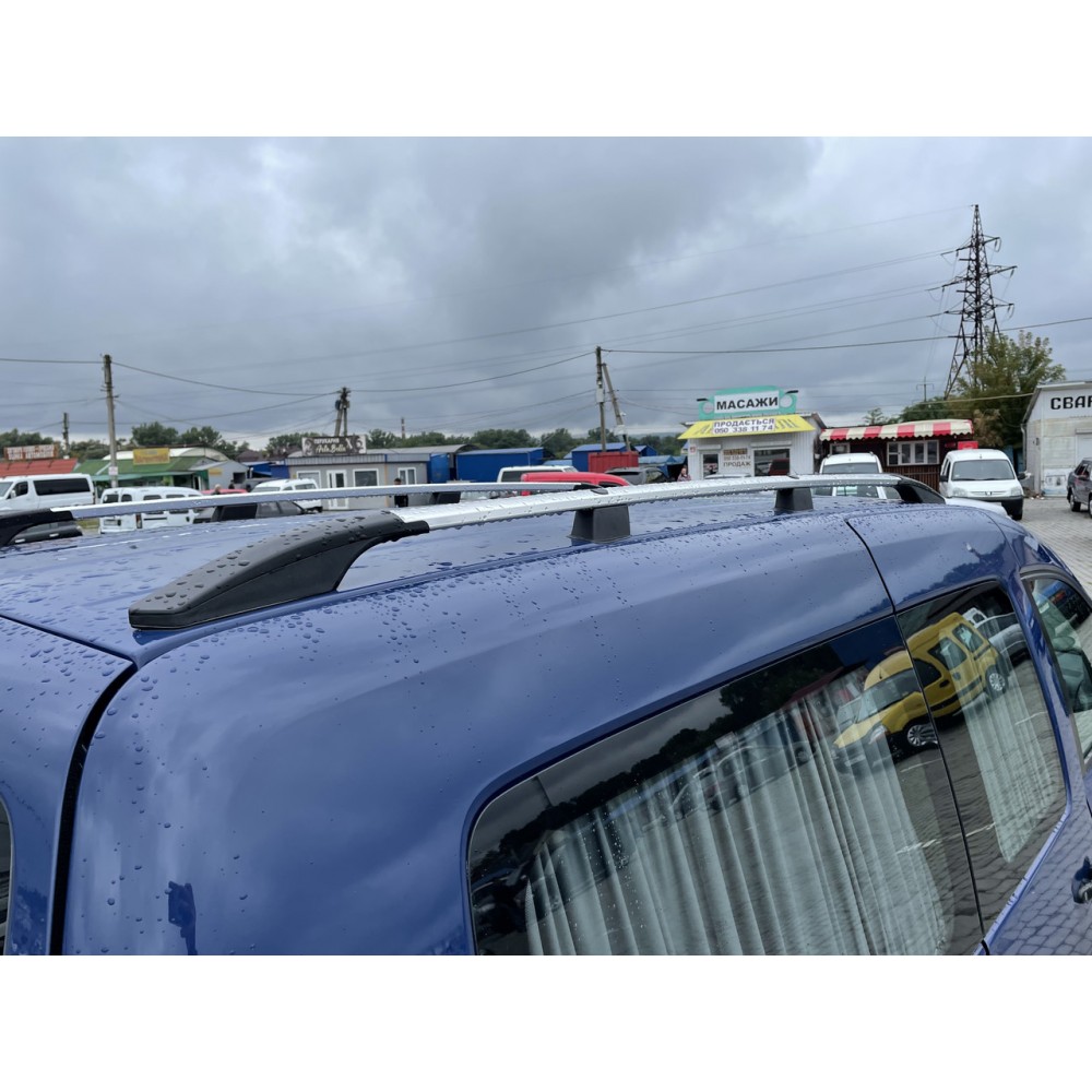 Рейлинги (хром) для Volkswagen Caddy 2004+/2015+ [ДБ] (Турция) 4 ножки STF