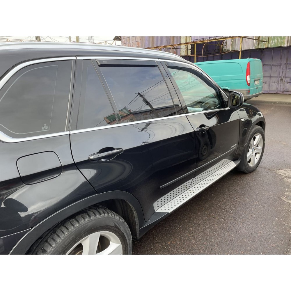 Дефлектори вікон (вітровики) BMW X5 E70 2007-2013 4D Heko