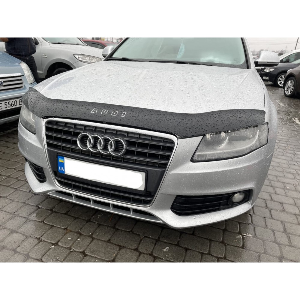 Дефлектор капота (мухобійка) для Audi A4 2008-2011 (8K,8B) (ViP)