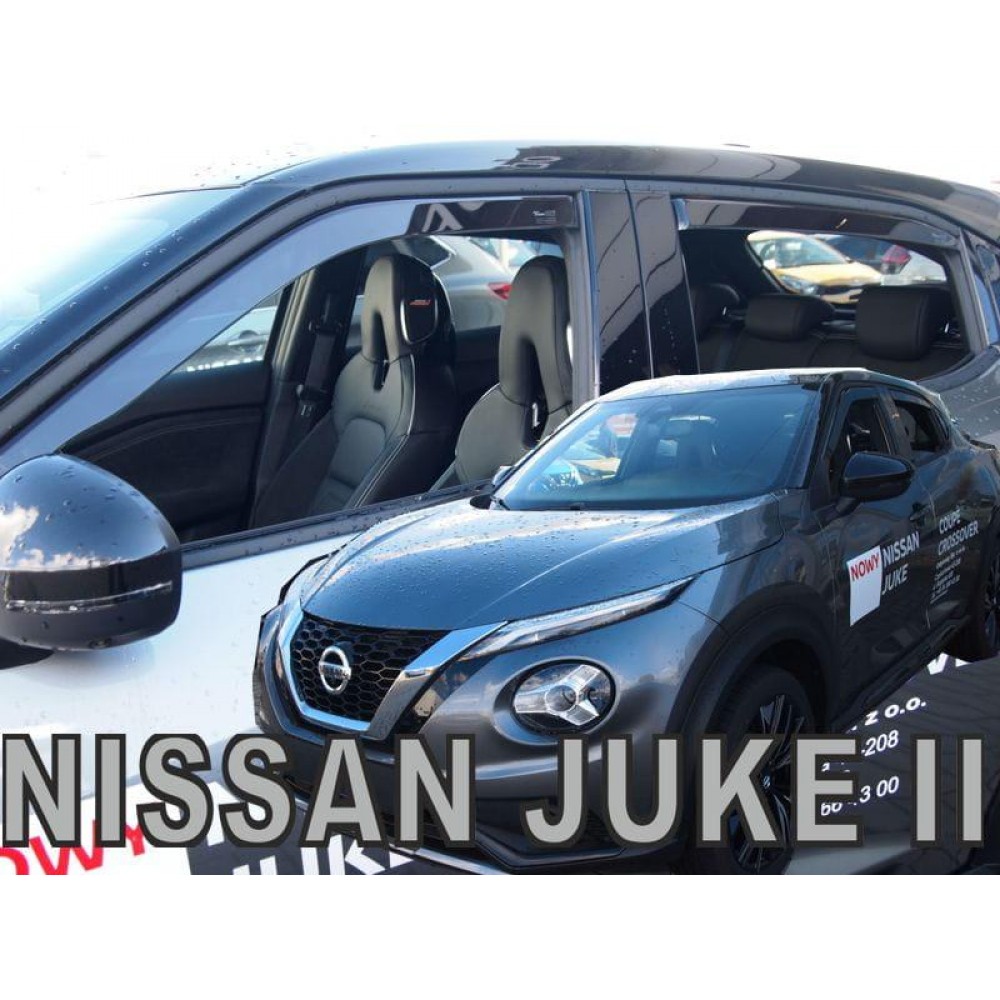 Дефлектори вікон (вітровики) Nissan Juke 2019+ Heko