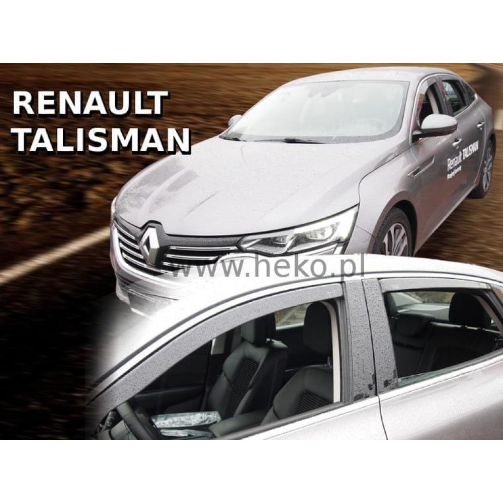 Дефлектори вікон (вітровики) Renault Talisman 2016+ Sedan Heko