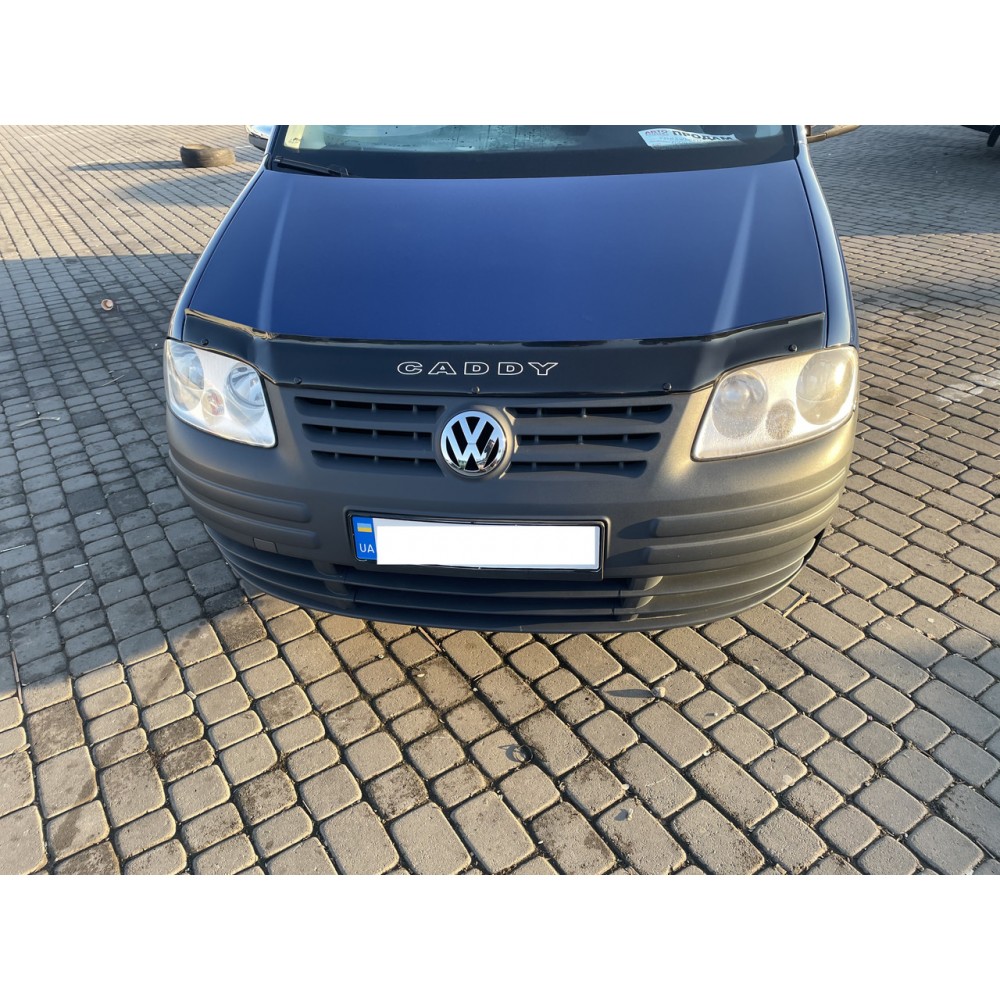Дефлектор капота (мухобойка) для Volkswagen Caddy 2004-2010 (VIP)