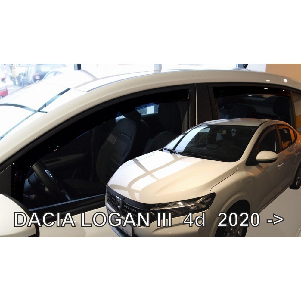 Дефлекторы окон (ветровики) Renault / Dacia Logan III 2020+ sedan Heko