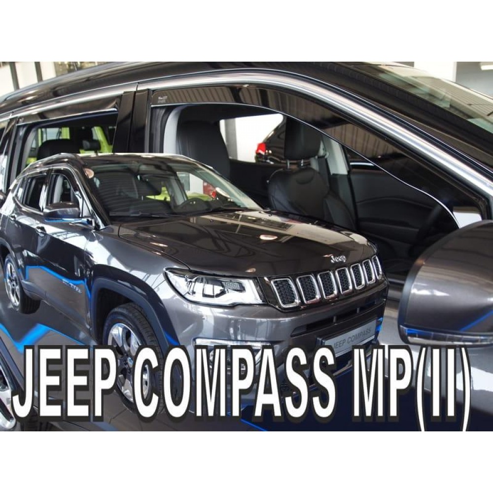 Дефлекторы окон (ветровики) Jeep Compass 2017+ Heko