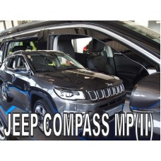 Дефлекторы окон (ветровики) Jeep Compass 2017+ Heko