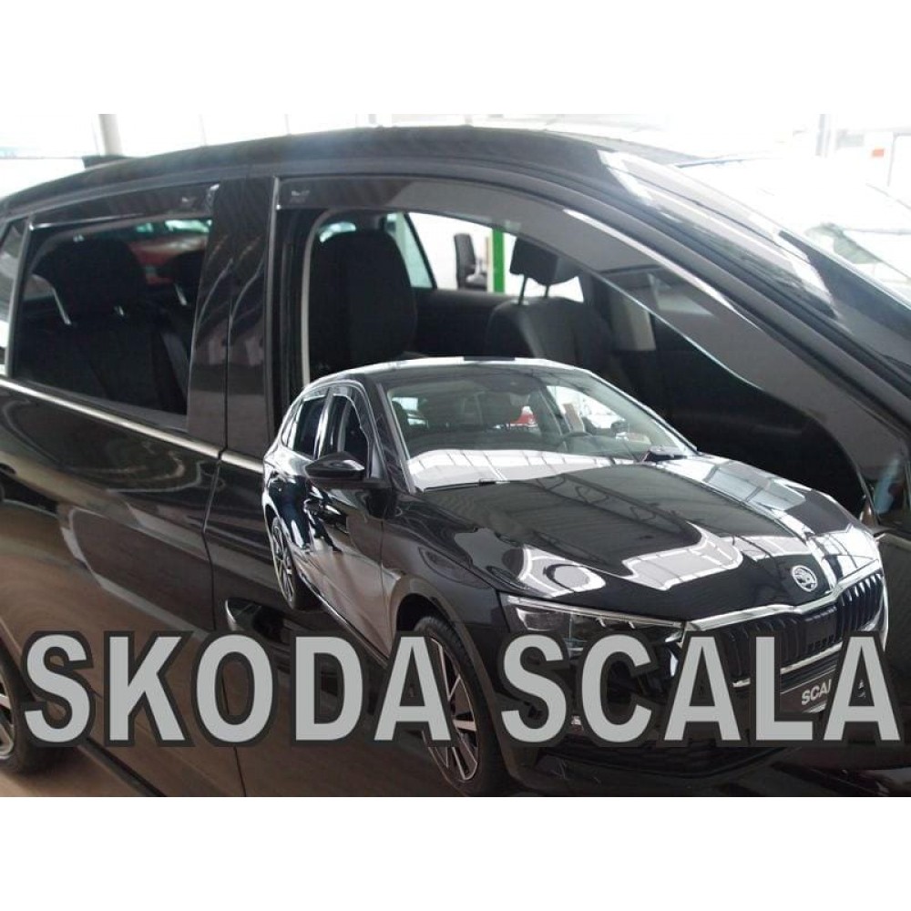 Дефлекторы окон (ветровики) Skoda Scala 2019+ Heko