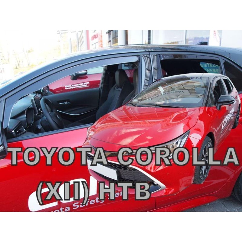 Дефлекторы окон (ветровики) Toyota Corolla 2018+ HB Heko