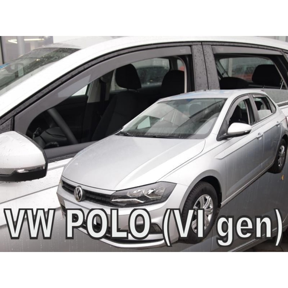 Дефлектори вікон (вітровики) Volkswagen Polo 6 2017+ Heko