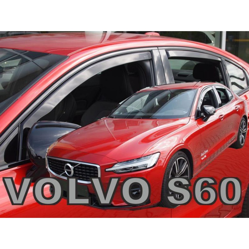 Дефлектори вікон (вітровики) Volvo S60 2018+ Heko