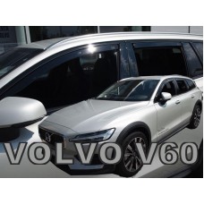 Дефлектори вікон (вітровики) Volvo V60 2018+ Heko
