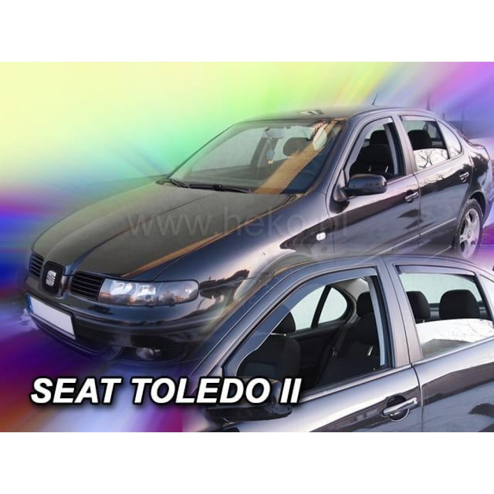 Дефлекторы окон (ветровики) Seat Toledo II/ Leon 4/5D 1999-2005 Heko
