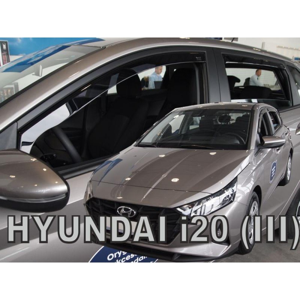 Дефлектори вікон (вітровики) Hyundai i20 III 2020+ Heko