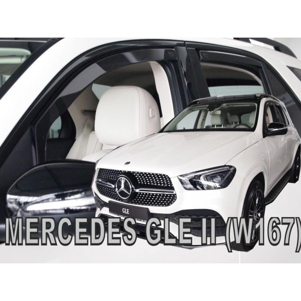 Дефлекторы окон (ветровики) Mercedes GLE-class W167 2019+ Heko