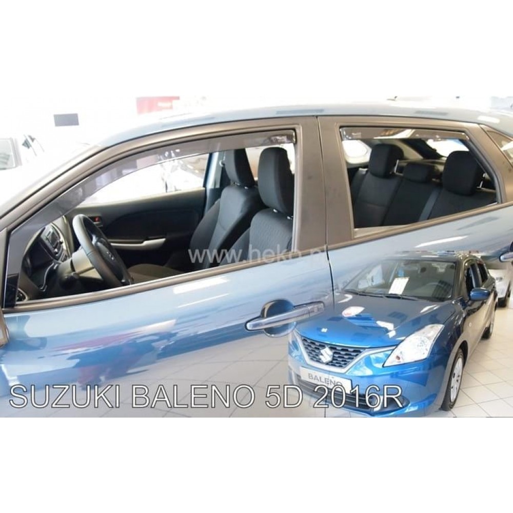 Дефлекторы окон (ветровики) Suzuki Baleno 2016+ Heko (вставні, кт - 4шт)
