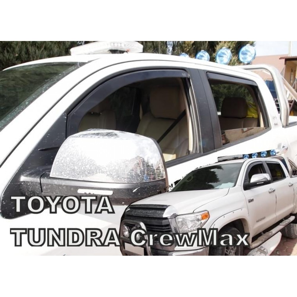 Дефлекторы окон (ветровики) Toyota Tundra V8 20142021 CrewMax Heko (вставні, кт - 4шт)