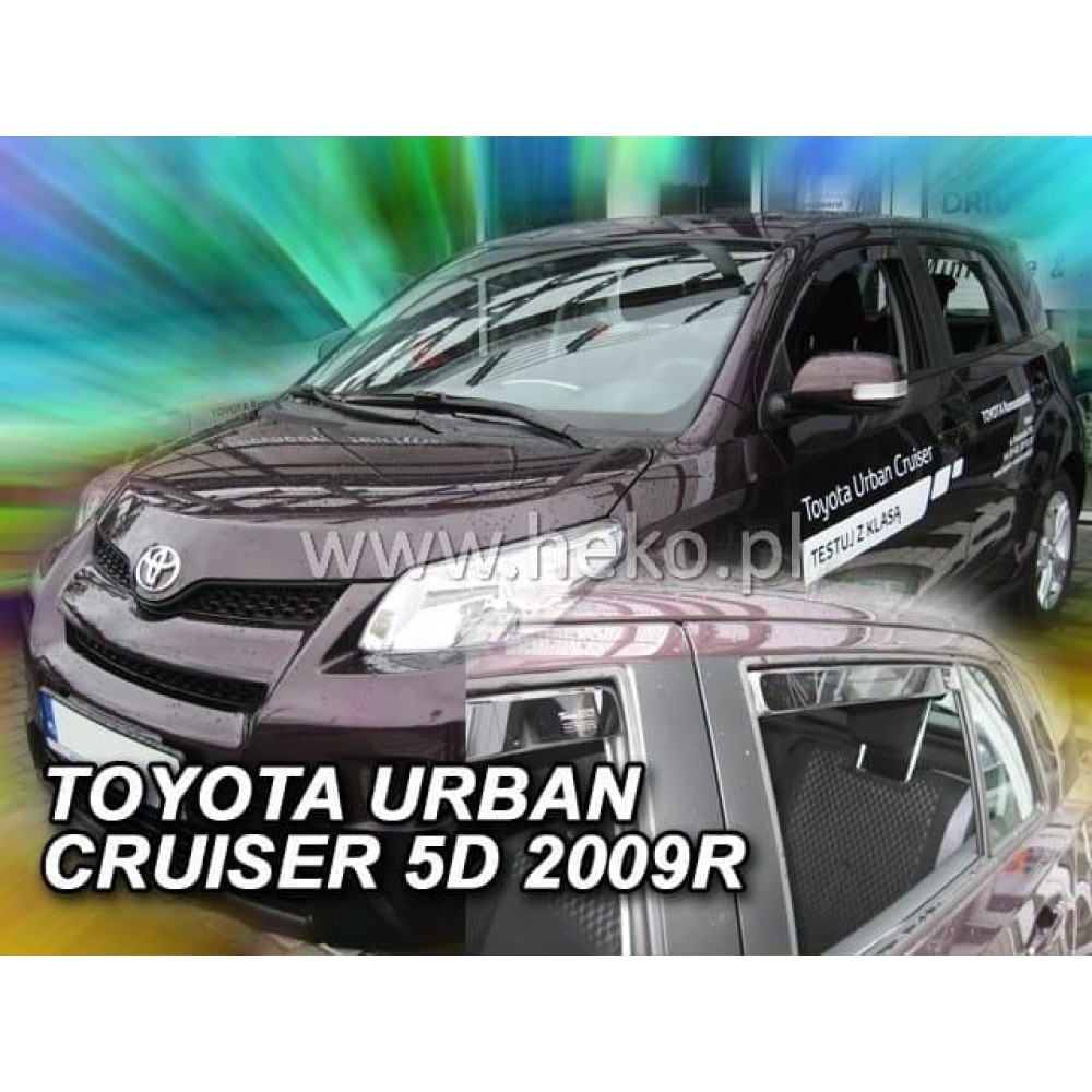 Дефлектори вікон (вітровики) Toyota Urban Cruiser 2009+ Heko