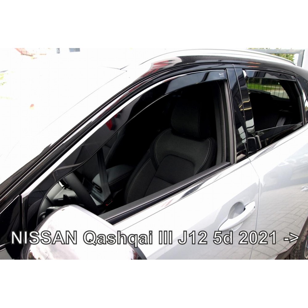 Дефлектори вікон (вітровики) Nissan Qashqai III J12 2021+ Heko