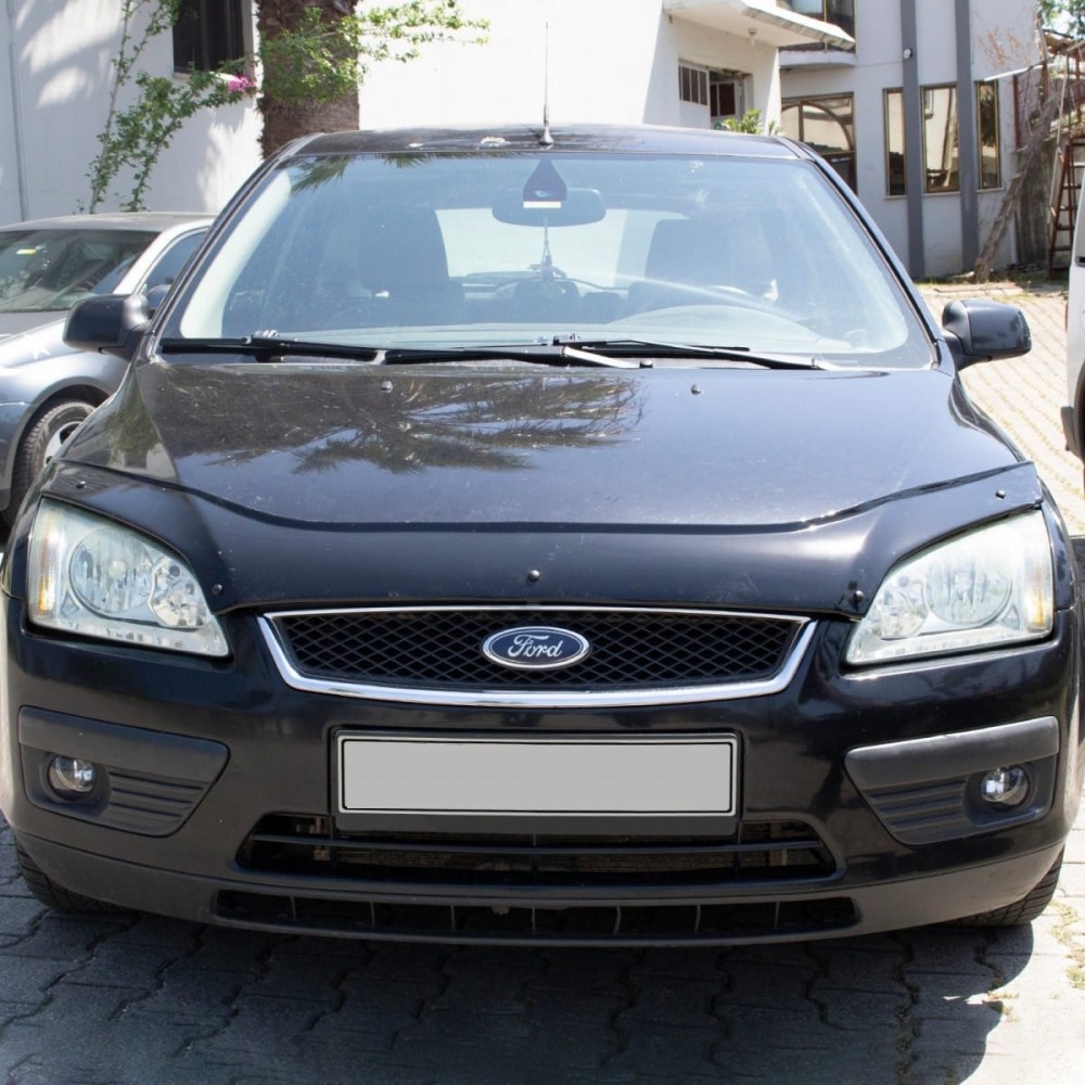 Дефлектор капота (мухобойка) для Ford Focus 2004-2008 (EuroCap)  