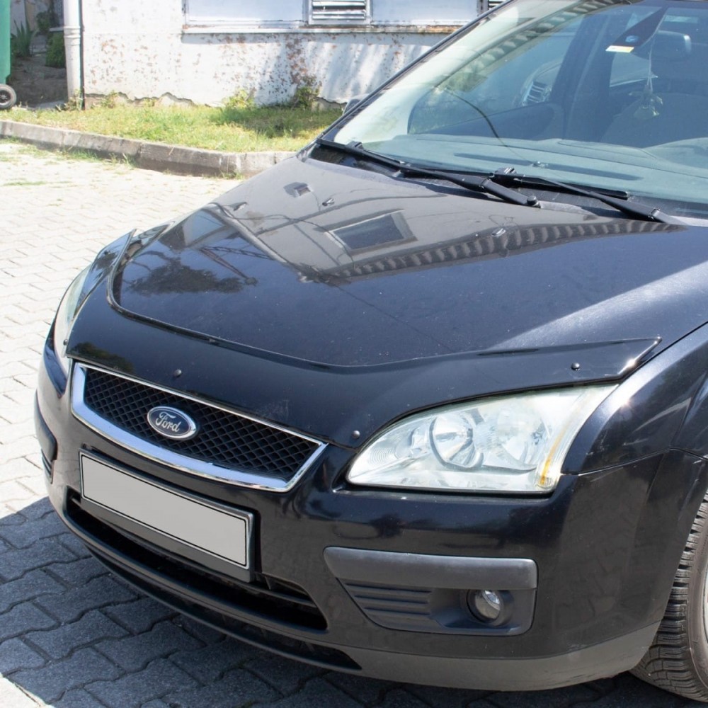 Дефлектор капота (мухобойка) для Ford Focus 2004-2008 (EuroCap)  