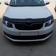Дефлектор капота (мухобійка) для Skoda Octavia A7 2013-2019 (TAN24) 