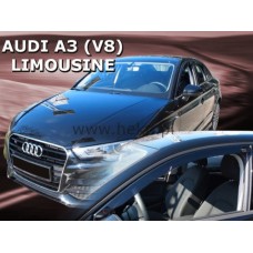 Дефлектори вікон (вітровики) Audi A3 (V8) 2012-2020 4D (вставні, кт - 2шт) Sportback/Limousine (Heko)