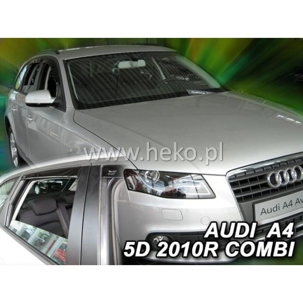Дефлекторы окон (ветровики) Audi A4 (B8) 2008-2015 5D Combi Heko