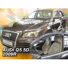 Дефлектори вікон (вітровики) Audi Q5 2009 -2016 5D (вставні, кт - 2шт) (Heko)