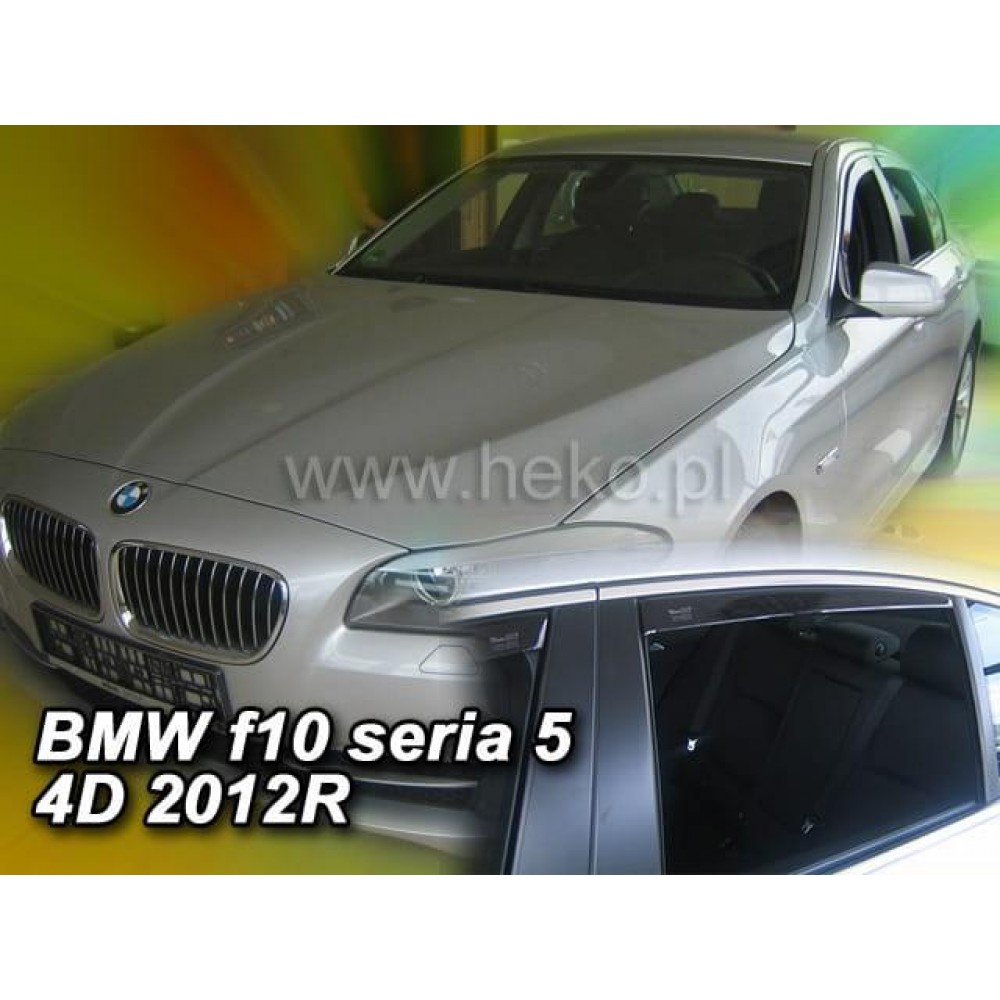 Дефлектори вікон (вітровики) BMW 5 Series F10 2010-2017 Sedan Heko