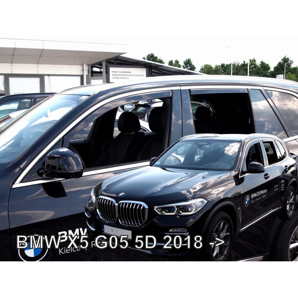 Дефлектори вікон (вітровики) BMW X5 G05 2018+ 5D Heko