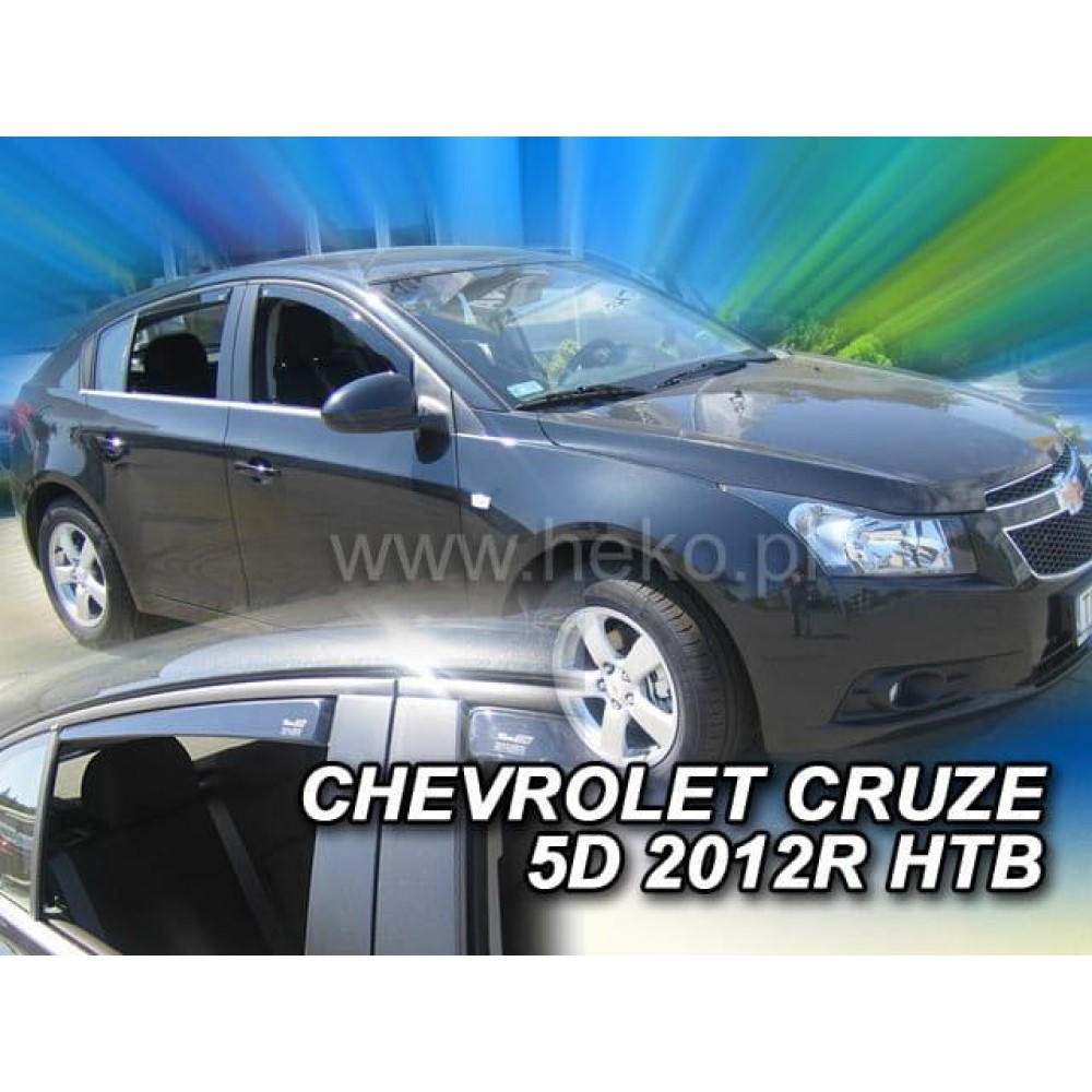Дефлекторы окон (ветровики) Chevrolet Cruze 2012+ HB Heko