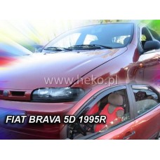 Дефлектори вікон (вітровики) Fiat Brava 5D 1995+ Heko