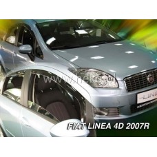 Дефлектори вікон (вітровики) Fiat Linea 4D OD 2007+ Heko