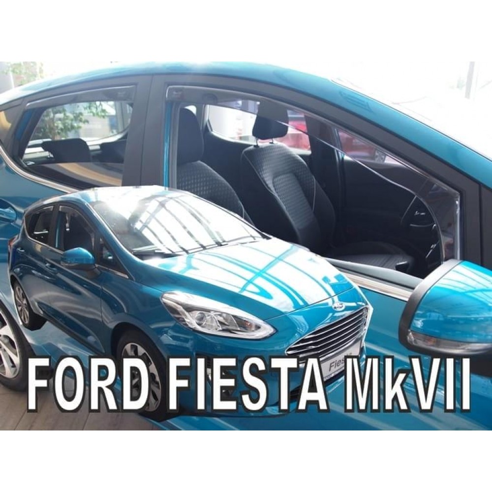 Дефлекторы окон (ветровики) Ford Fiesta MK VII 2017+ Heko