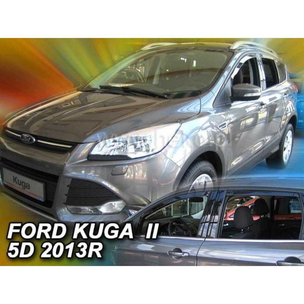 Дефлекторы окон (ветровики) Ford Kuga 2013-2018 5D Heko