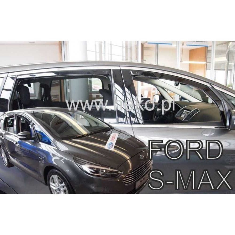 Дефлектори вікон (вітровики) Ford S-Max 2015+ Heko