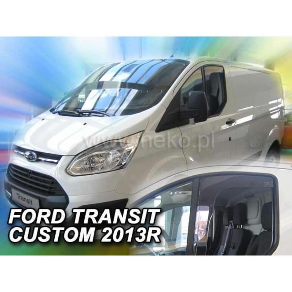Дефлектори вікон (вітровики) Ford Transit Custom 2012+ Heko