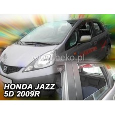 Дефлекторы окон (ветровики) Honda Jazz 2008-2013 Heko