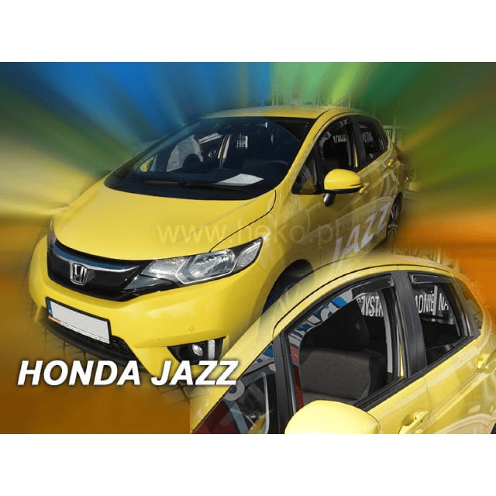 Дефлектори вікон (вітровики) Honda Jazz 2015+ Heko