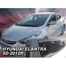 Дефлекторы окон (ветровики) Hyundai Elantra V 2011-2016 Heko