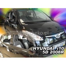Дефлекторы окон (ветровики) Hyundai i10 2007+ Heko